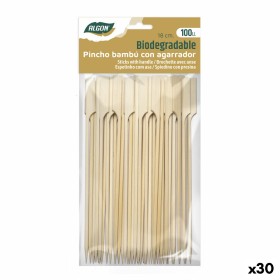 Bamboo toothpicks Algon 18 cm Set 100 Pieces (30 Units) by Algon, Skewers - Ref: S2231522, Price: 42,40 €, Discount: %