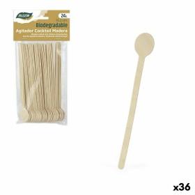 Set de Cucharas Algon Cóctel Madera 24 Piezas (36 Unidades) de Algon, Cucharas - Ref: S2231526, Precio: 26,87 €, Descuento: %