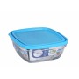 Fiambrera Cuadrada con Tapa Duralex FreshBox Azul 1,15 L 17 x 17 x 7 cm (8 Unidades) de Duralex, Almacenamiento de alimentos ...