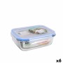 Lunchbox hermetisch Quttin rechteckig 600 ml 17,5 x 13 x 6 cm (6 Stück) von Quttin, Lagerung von Lebensmitteln - Ref: S223154...