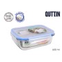 Lunchbox hermetisch Quttin rechteckig 600 ml 17,5 x 13 x 6 cm (6 Stück) von Quttin, Lagerung von Lebensmitteln - Ref: S223154...