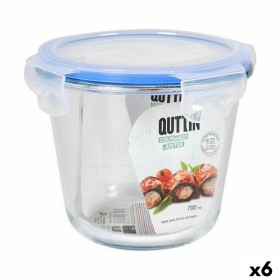 Lunchbox hermetisch Quttin kreisförmig 700 ml Ø 14 x 11,5 cm (6 Stück) von Quttin, Lagerung von Lebensmitteln - Ref: S2231552...