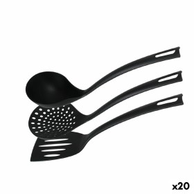 Ensemble d'ustensiles de cuisine Quttin Nylon Noir 3 Pièces (20 Unités) de Quttin, Spatules pour barbecue - Réf : S2231590, P...