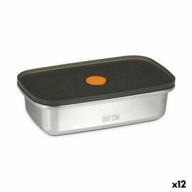 Hermetic Lunch Box Quttin Stainless steel Rectangular 600 ml (12 Units) by Quttin, Food storage - Ref: S2231623, Price: 59,37...