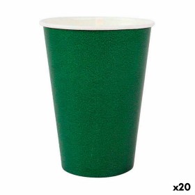 Set de Verres Algon Produits à usage unique Carton Vert 20 Pièces 220 ml (20 Unités) de Algon, Verres - Réf : S2231770, Prix ...