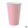 Set of glasses Algon Disposable Cardboard Pink 7 Pieces 450 ml (16 Units) by Algon, Tumblers - Ref: S2231773, Price: 11,62 €,...