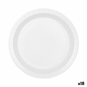 Plate set Algon Disposable Cardboard White 20 Pieces 17 cm (18 Units) by Algon, Turntables - Ref: S2231809, Price: 13,07 €, D...