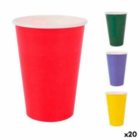 Set of glasses Algon Disposable Cardboard Multicolour 20 Pieces 200 ml (20 Units) by Algon, Tumblers - Ref: S2231812, Price: ...