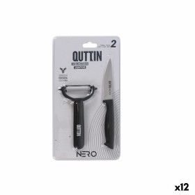 Set de Cocina Quttin Nero Negro 2 Piezas (12 Unidades) de Quttin, Juegos de cuchillos de cocina - Ref: S2232089, Precio: 25,8...