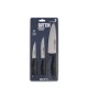 Ensemble de Couteaux Quttin Nero Noir Argenté 3 Pièces (12 Unités) de Quttin, Ensembles de couteaux de cuisine - Réf : S22320...