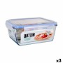 Hermetic Lunch Box Quttin Rectangular 3,5 L (3 Units) by Quttin, Food storage - Ref: S2232278, Price: 32,19 €, Discount: %