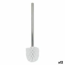 Toilet Brush Confortime White Silver Stainless steel 37 x 10 x 6 cm (12 Units) by Confortime, Toilet accessories - Ref: S2232...