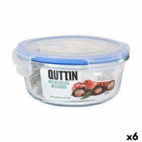 Hermetic Lunch Box Quttin Circular 650 ml ø 15,5 x 7,1 cm (6 Units) by Quttin, Food storage - Ref: S2232326, Price: 15,73 €, ...