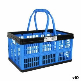 Boîte pliable avec poignées Tontarelli Voilà Bleu 16 L 39 x 25,5 x 21 cm (10 Unités) de Tontarelli, Boîtes et coffres de rang...