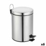 Seau à déchets avec pédale Confortime Argenté 5 L (6 Unités) de Confortime, Poubelles - Réf : S2232428, Prix : 40,09 €, Remis...