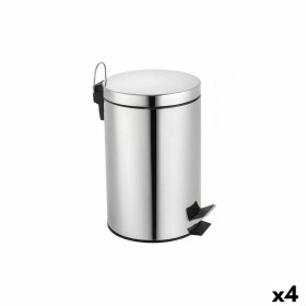 Cubo de Basura con Pedal Confortime Plateado 12 L (4 Unidades) de Confortime, Cubos de basura para baño - Ref: S2232432, Prec...