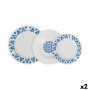 Dinnerware Set La Mediterránea Marvin Circular 12 Pieces (2 Units) by La Mediterránea, Combination Sets - Ref: S2232621, Pric...