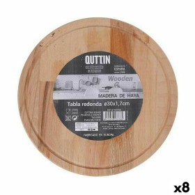 Plateau de service Quttin Ronde Ø 30 x 1,7 cm (8 Unités) de Quttin, Planches à découper - Réf : S2232643, Prix : 41,72 €, Rem...