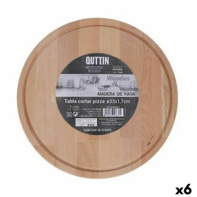 Serving board Quttin Circular Ø 33 x 1,7 cm (6 Units) by Quttin, Chopping boards - Ref: S2232645, Price: 39,99 €, Discount: %