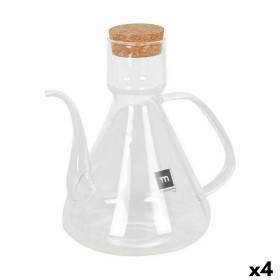 Aceitera La Mediterránea Bell 1 L Silicona Vidrio de Borosilicato (4 Unidades) de La Mediterránea, Dosificadores de aliño y e...