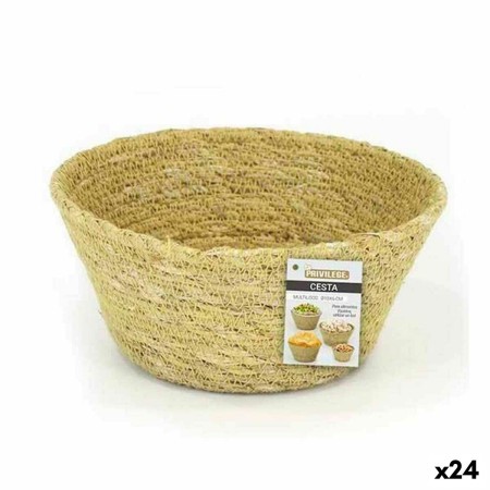 Multi-purpose basket Privilege Seagrass Circular 10 x 6 cm (24 Units) by Privilege, Open Storage Bins - Ref: S2232761, Price:...