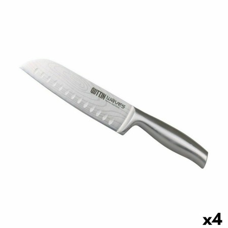 Couteau Santoku Quttin Waves 17 cm (4 Unités) | Tienda24 - Global Online Shop Tienda24.eu