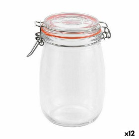 Jar La Mediterránea Hermetic Glass 1 L (12 Units) by La Mediterránea, Food storage - Ref: S2233013, Price: 29,77 €, Discount: %