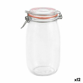 Jar La Mediterránea Hermetic Glass 1,5 L (12 Units) by La Mediterránea, Food storage - Ref: S2233015, Price: 34,06 €, Discoun...