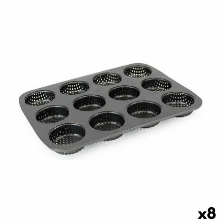 Stampo per Tortini Quttin 29 x 22 x 2,2 cm Perforato (8 Unità) di Quttin, Teglie per muffin e cupcake - Rif: S2233084, Prezzo...