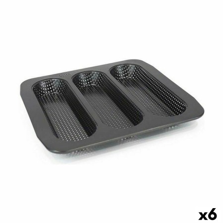 Moule pour Baguettes Quttin Perforé 28 x 28 x 2,7 cm (6 Unités) de Quttin, Moules à pain - Réf : S2233088, Prix : 31,21 €, Re...