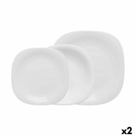 Louça 18 Peças Folhas Porcelana 1 cm | Tienda24 - Global Online Shop Tienda24.eu