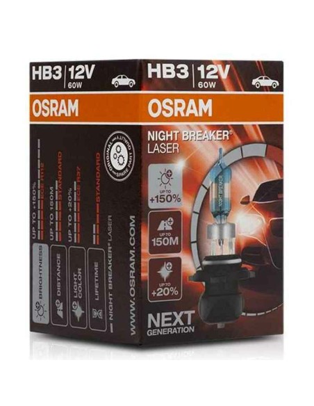 Ampoule pour voiture OS9005NL Osram OS9005NL HB3 60W 12V | Tienda24 Tienda24.eu