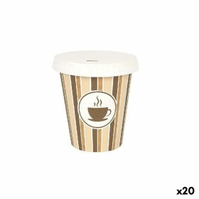 Set de Verres Algon Produits à usage unique Carton papier kraft 10 Pièces 350 ml (20 Unités) | Tienda24 - Global Online Shop Tienda24.eu