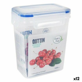 Hermetic Lunch Box Quttin 1,6 L Rectangular 15 x 10 x 18 cm (12 Units) by Quttin, Food storage - Ref: S2233498, Price: 22,98 ...