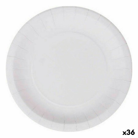 Plate set Algon Disposable Cardboard White 25 Pieces 20 cm (36 Units) by Algon, Turntables - Ref: S2233504, Price: 35,96 €, D...