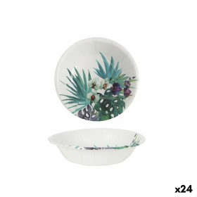 Plate set Algon Disposable Cardboard Tropical 6 Pieces 450 ml (24 Units) by Algon, Turntables - Ref: S2233514, Price: 16,46 €...