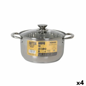 Casserole avec couvercle en verre Quttin New neron Acier 10 L (4 Unités) de Quttin, Braisières - Réf : S2233612, Prix : 71,26...