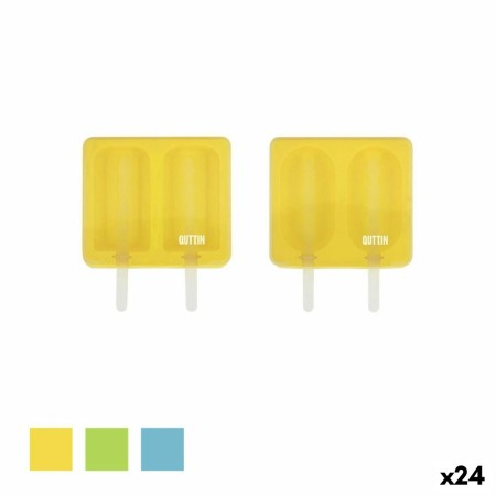 Moule pour Glaces Quttin Double Silicone 11,5 x 13,3 x 3 cm (24 Unités) de Quttin, Moules à glace - Réf : S2233657, Prix : 48...