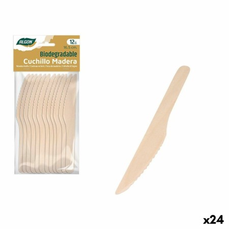 Set de Cuchillos Algon Madera 12 Piezas 16,5 cm (24 Unidades) | Tienda24 - Global Online Shop Tienda24.eu