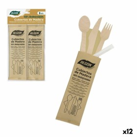 Fork Set Algon Reusable White 36 Units 18 cm | Tienda24 - Global Online Shop Tienda24.eu