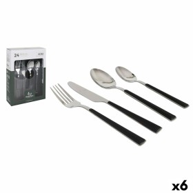 Cutlery Set Santa Clara Neira Steel 24 Pieces (6 Units) by Santa Clara, Cutlery sets - Ref: S2233805, Price: 114,56 €, Discou...