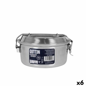 Lunch box Quttin Plate Stainless steel Ø 16 x 8,2m (6 Units) by Quttin, Lunch boxes and tupperware - Ref: S2233825, Price: 25...