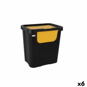 Caixote de Lixo para Reciclagem Tontarelli Moda double Amarelo (6 Unidades) 24 L de Tontarelli, Caixas de reciclagem em casa ...