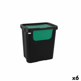 Recycling Waste Bin Tontarelli Moda double Green (6 Units) 24 L by Tontarelli, Indoor Recycling Bins - Ref: S2233835, Price: ...