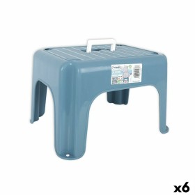 Tabouret Tontarelli Dumbo Bleu 38 x 30 x 24 cm Avec poignée (6 Unités) de Tontarelli, Chaises et canapés - Réf : S2233841, Pr...