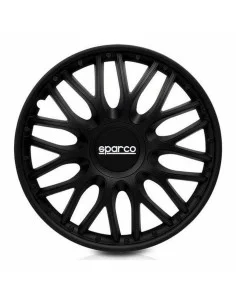 Enjoliveur Sparco Sicilia CS5 Noir Argenté 15" (4 uds) | Tienda24 Tienda24.eu