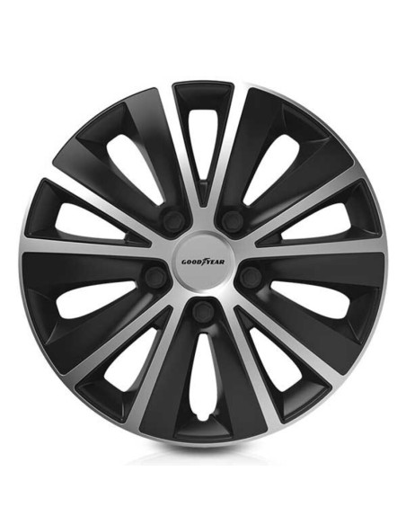 Enjoliveur Goodyear Monaco 15" Noir Argenté | Tienda24 Tienda24.eu