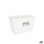 Scatola portaoggetti con coperchio Tontarelli Maya Bianco 6,4 L 28 x 18 x 17,7 cm (12 Unità) di Tontarelli, Contenitori con c...