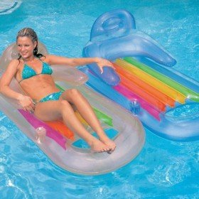 Fauteuil de piscine gonflable Intex Arc-en-ciel 160 x 53 x 85 cm (6 Unités) | Tienda24 - Global Online Shop Tienda24.eu