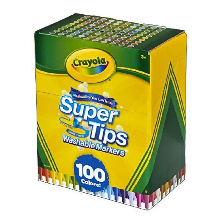 Set of Felt Tip Pens Super Tips Crayola 58-5100 (100 uds) by Crayola, Drawing - Ref: S2403349, Price: 22,12 €, Discount: %